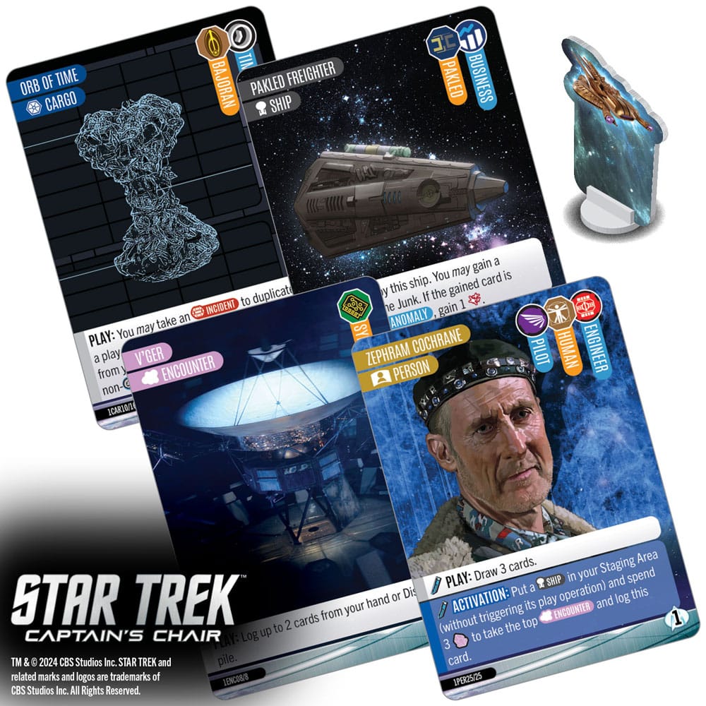 Star Trek: Kaptenens Stol Kortspel *Engelsk Version*