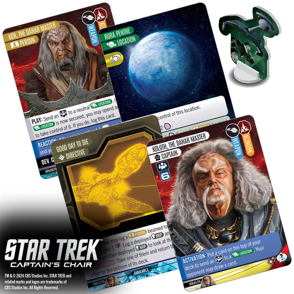 Star Trek: Kaptenens Stol Kortspel *Engelsk Version*