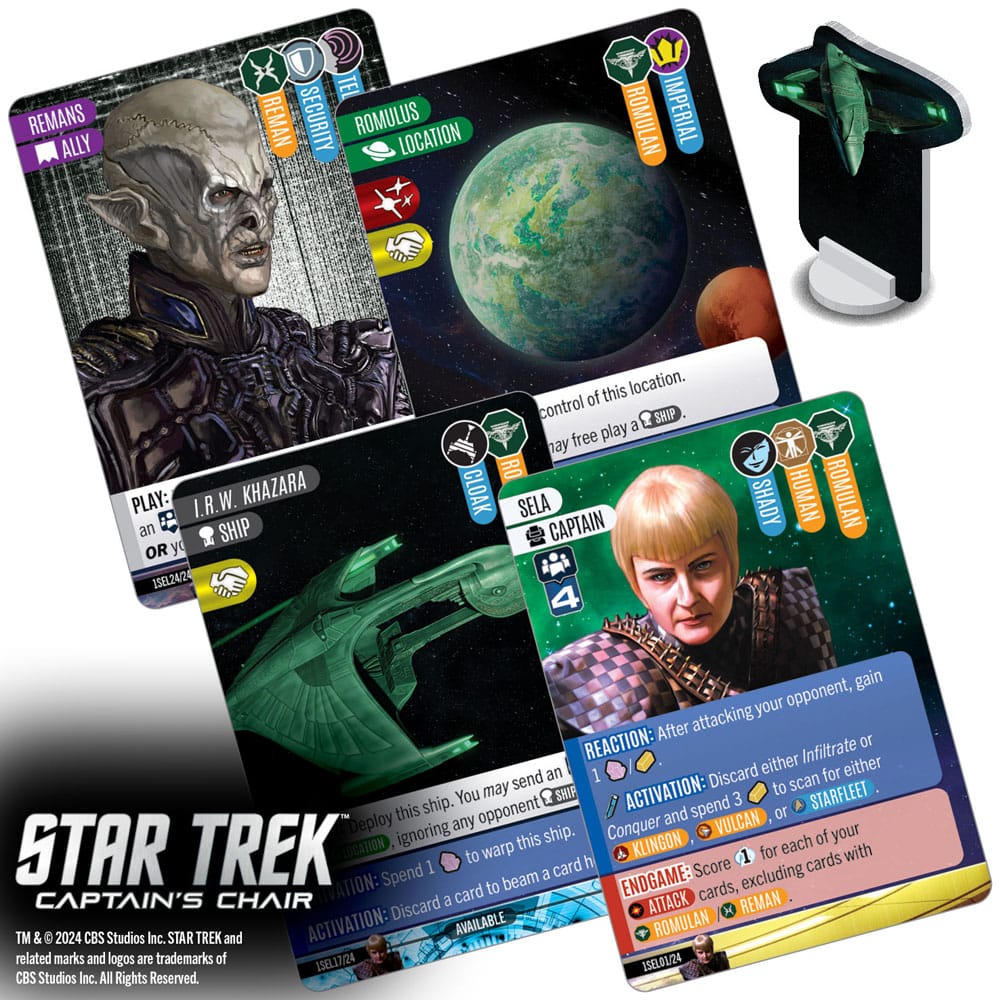 Star Trek: Kaptenens Stol Kortspel *Engelsk Version*