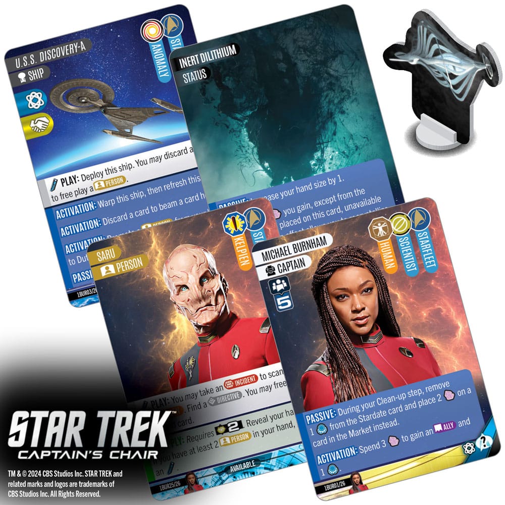 Star Trek: Kaptenens Stol Kortspel *Engelsk Version*