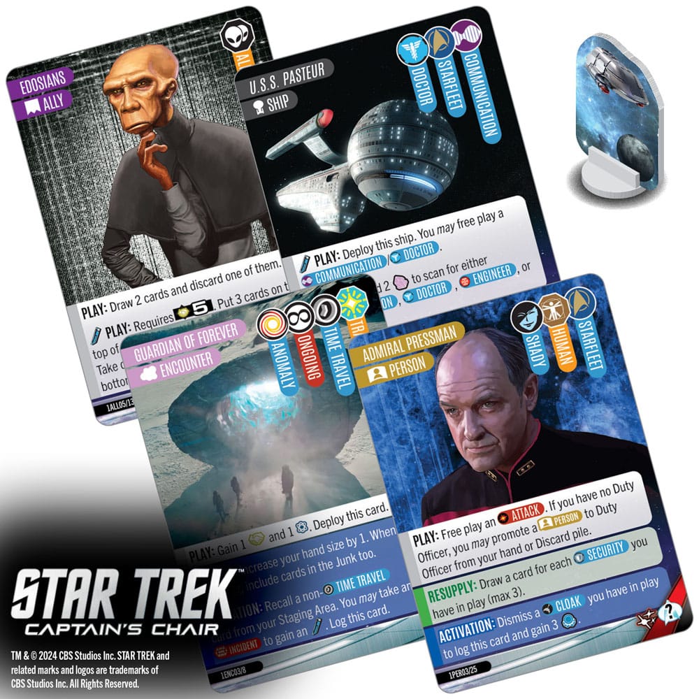 Star Trek: Kaptenens Stol Kortspel *Engelsk Version*