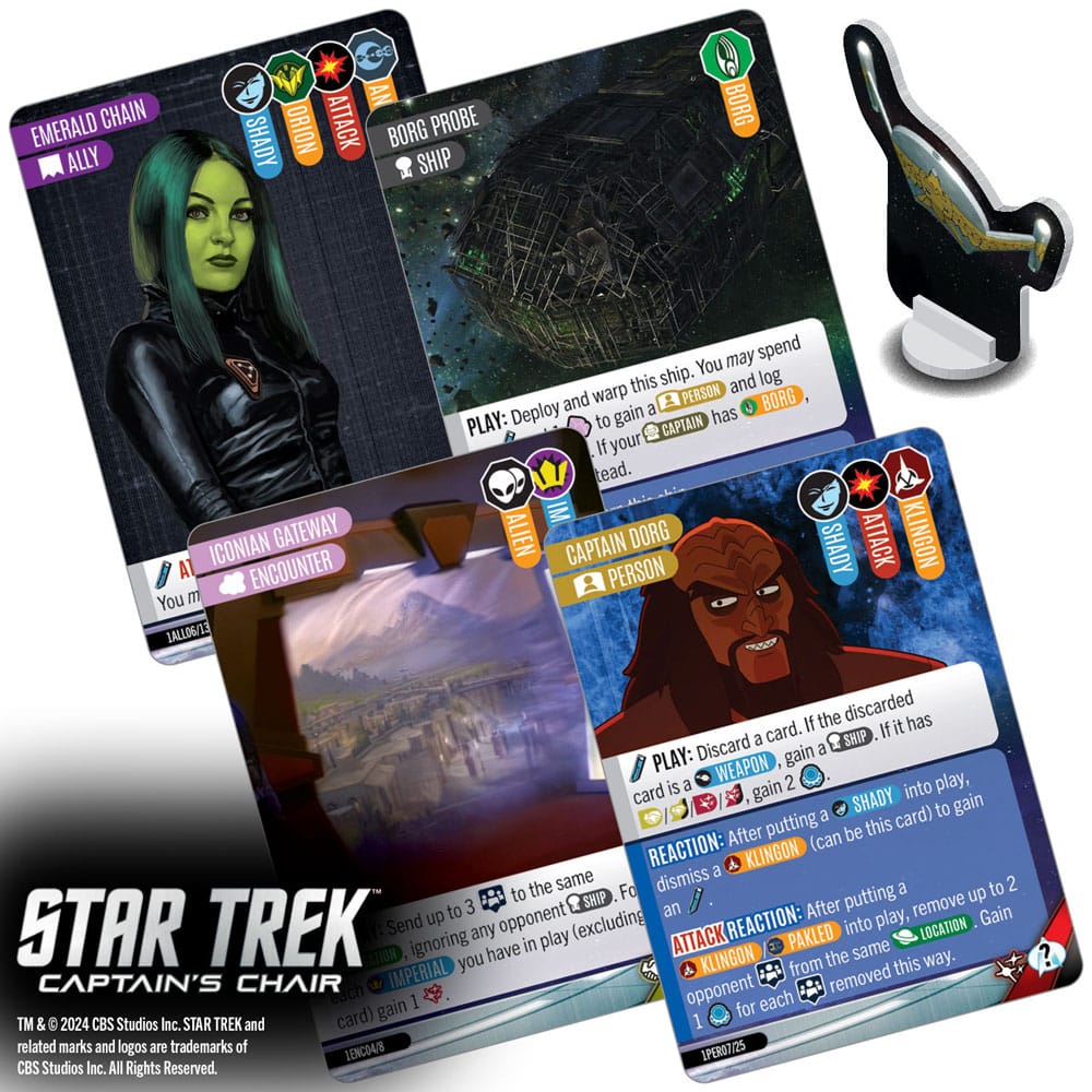 Star Trek: Kaptenens Stol Kortspel *Engelsk Version*