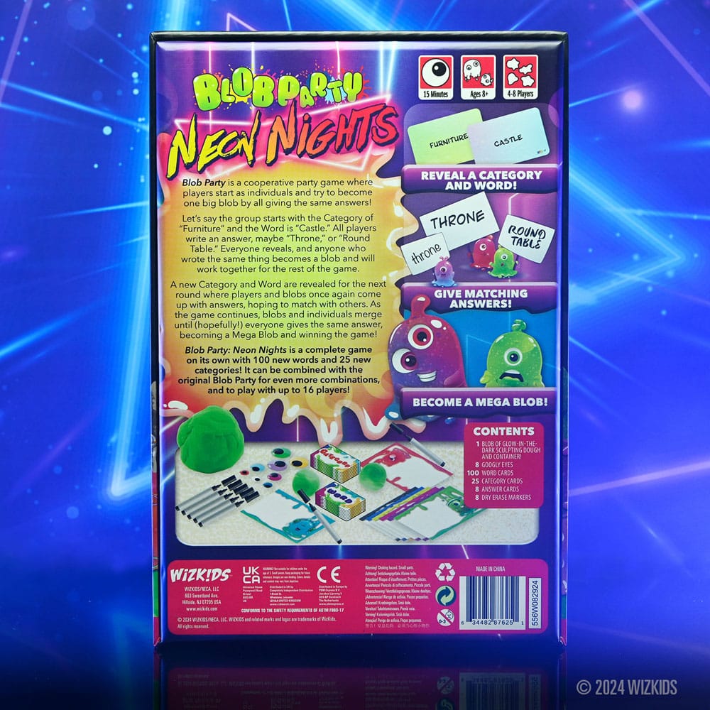 Blob Party Strategispel Neon Nights *Engelsk Version* Wizkids