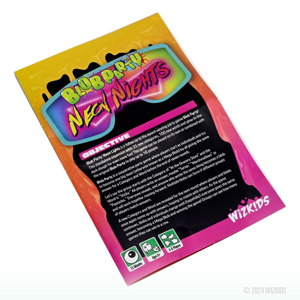 Blob Party Strategispel Neon Nights *Engelsk Version* Wizkids