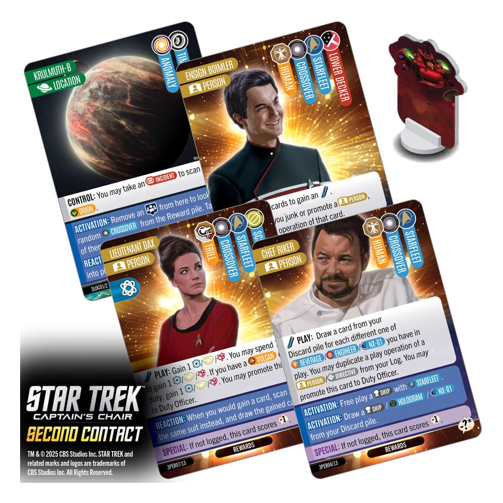 Star Trek: Captain's Chair Card Game Second Contact *Engelsk Version* Wizkids