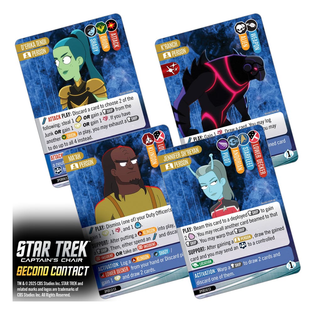 Star Trek: Captain's Chair Card Game Second Contact *Engelsk Version* Wizkids