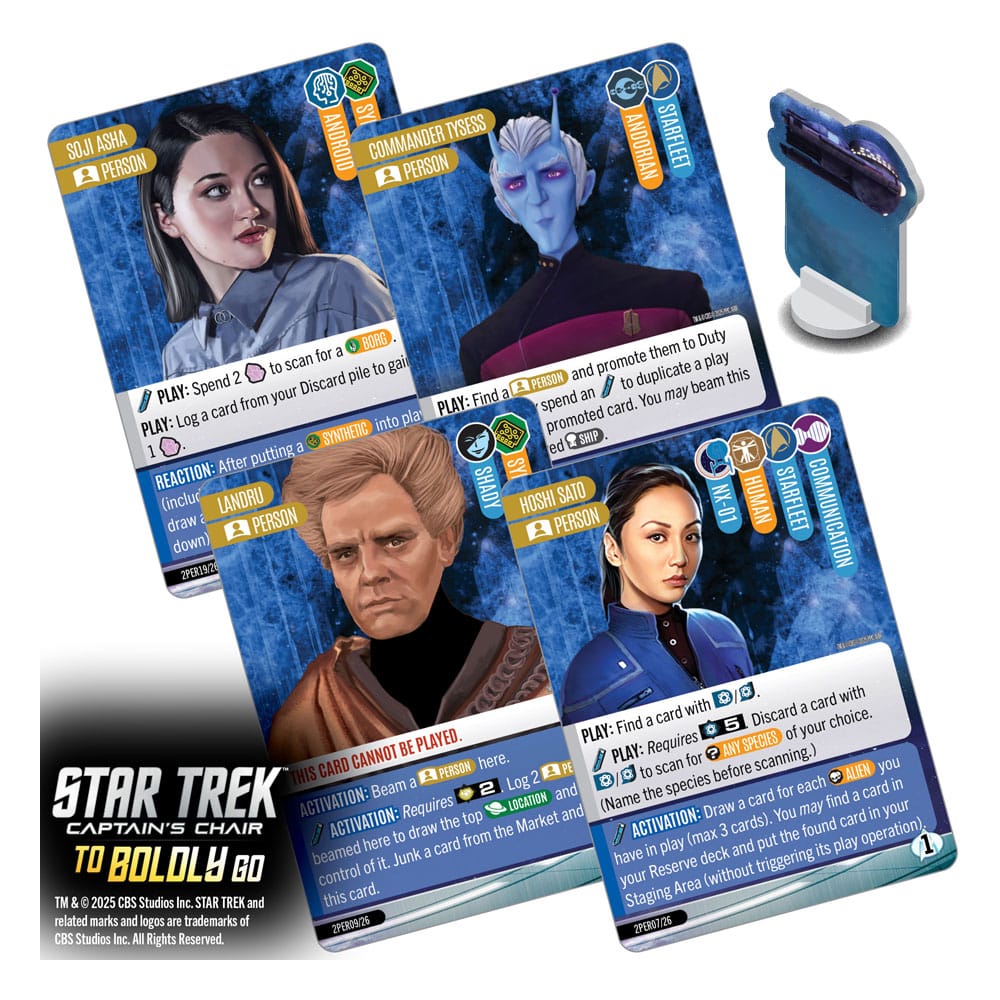 Star Trek: Captain's Chair Card Game To Boldly Go *English Version* Wizkids
