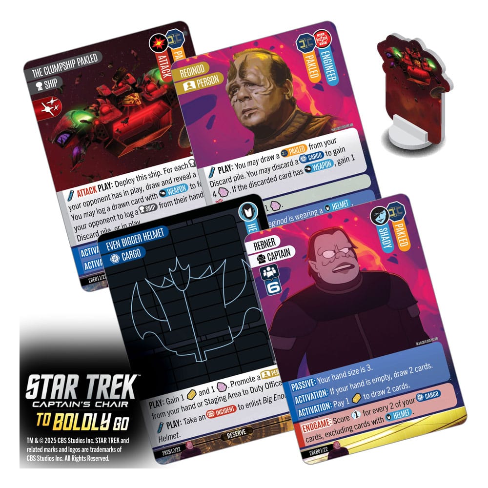 Star Trek: Captain's Chair Card Game To Boldly Go *English Version* Wizkids