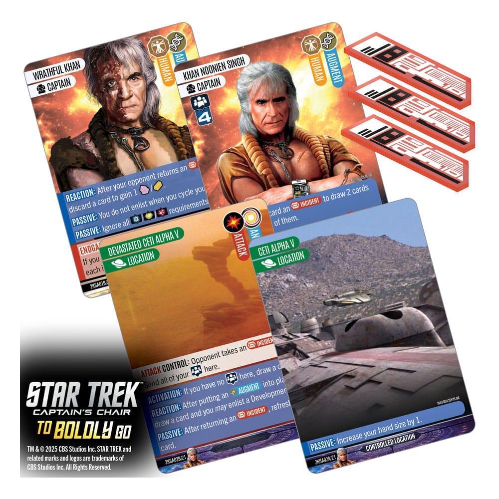 Star Trek: Captain's Chair Card Game To Boldly Go *English Version* Wizkids
