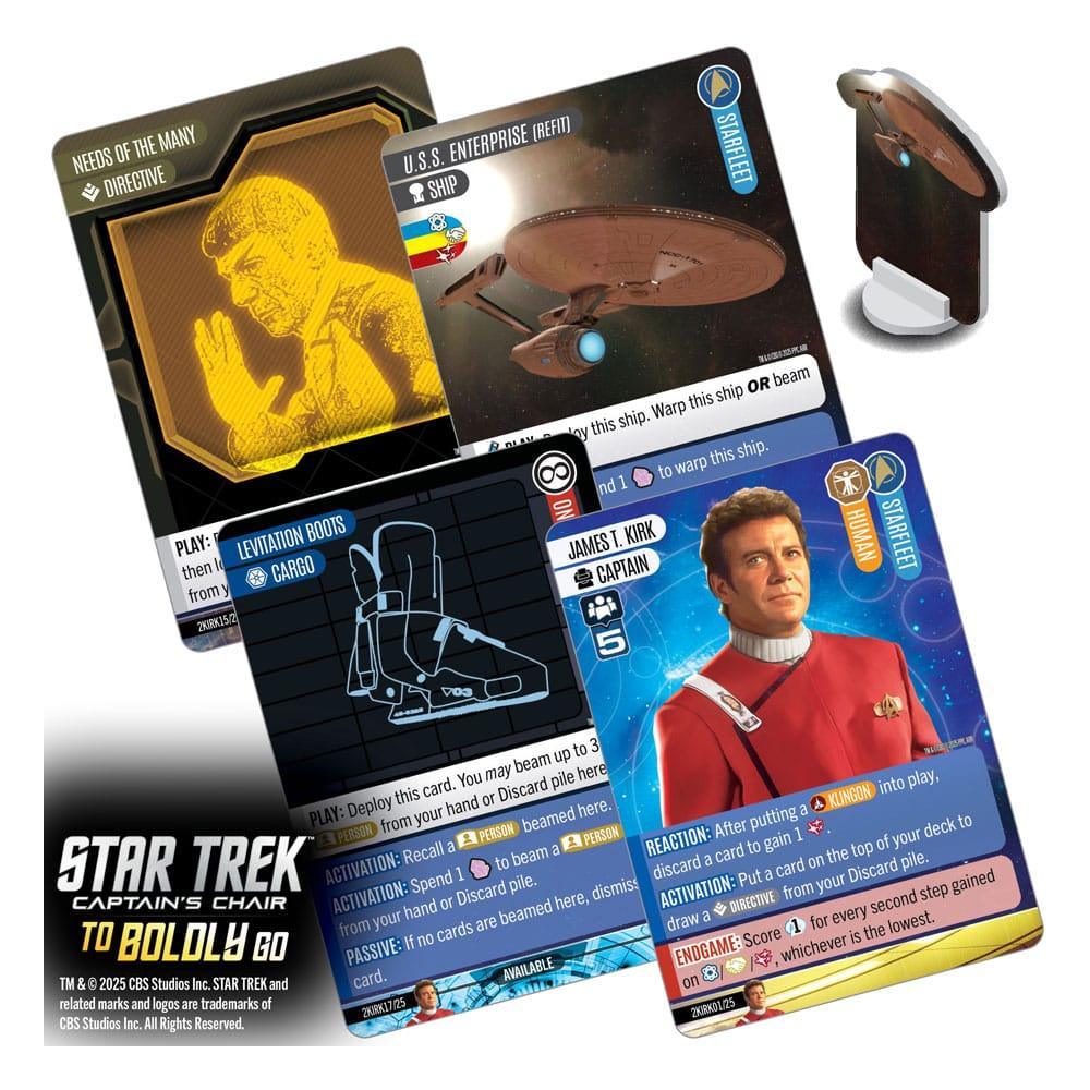 Star Trek: Captain's Chair Card Game To Boldly Go *English Version* Wizkids