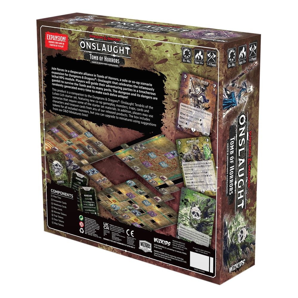 Dungeons & Dragons Expansion: Onslaught Tomb of Horrors - Maps & Monsters Expansion Wizkids