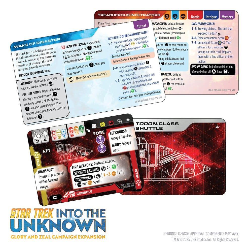 Star Trek: Into the Unknown Miniatures Game Expansion Glory and Zeal *Engelsk Version* Wizkids