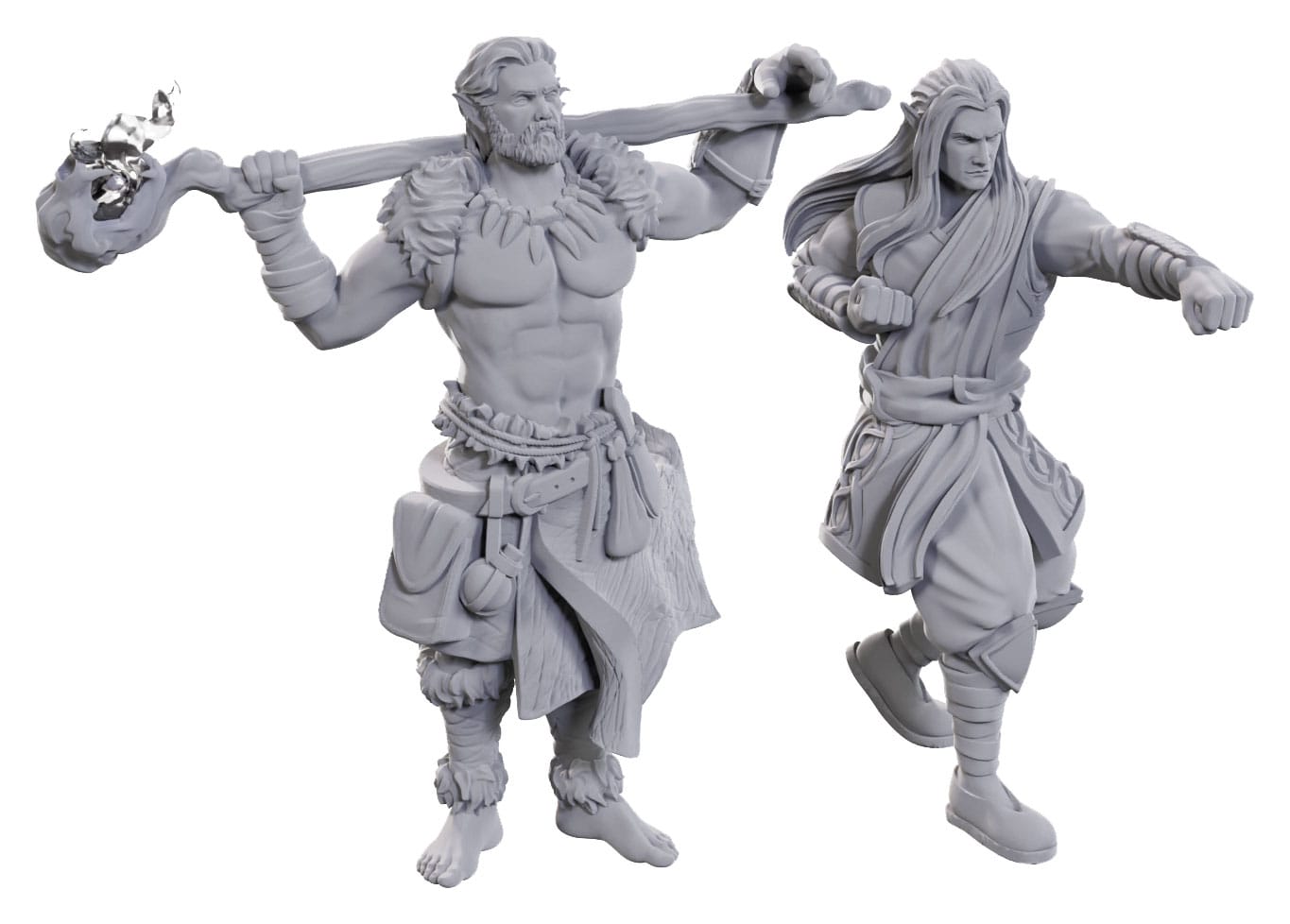 D&D Nolzur's Marvelous Miniatures Omålade Figurer 2-Pack: Archdruid & Martial Arts Adept Wizkids