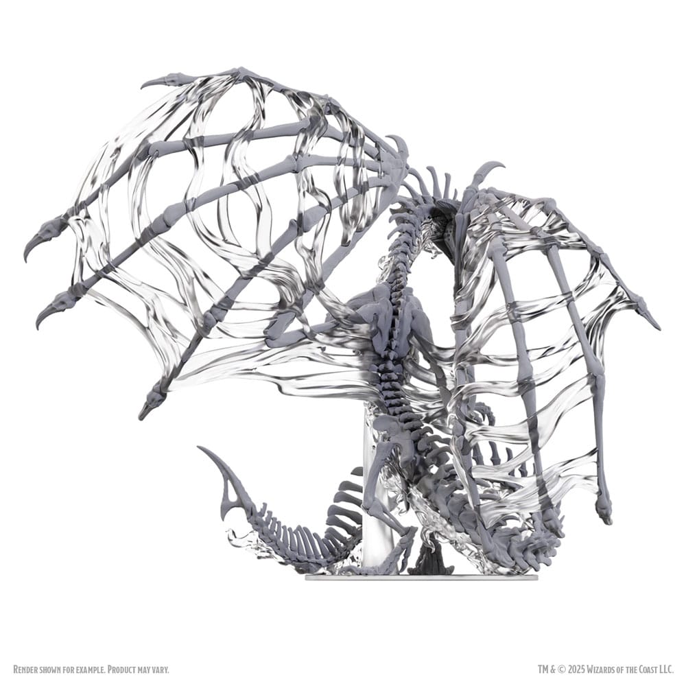 D&D Nolzur's Marvelous Miniatures Omålade Miniatyrer Svart Dracolich 30 cm Wizkids