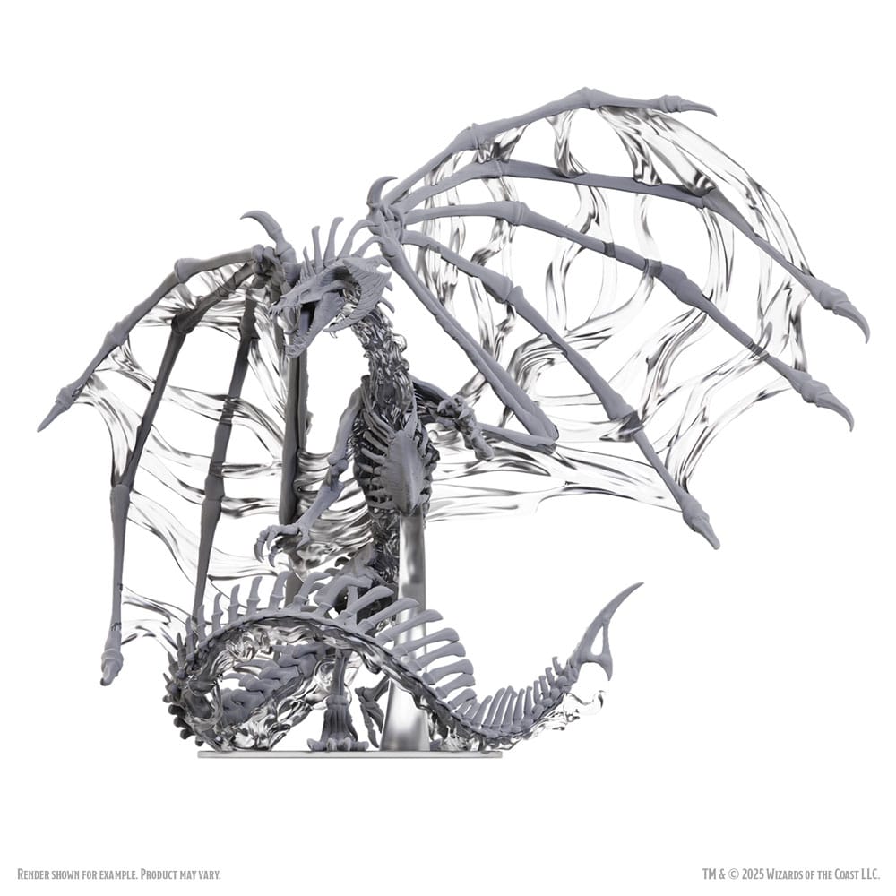 D&D Nolzur's Marvelous Miniatures Omålade Miniatyrer Svart Dracolich 30 cm Wizkids