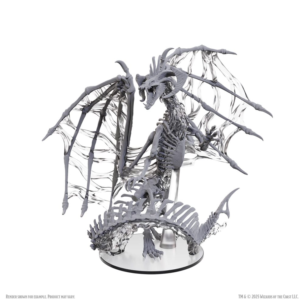 D&D Nolzur's Marvelous Miniatures Omålade Miniatyrer Svart Dracolich 30 cm Wizkids