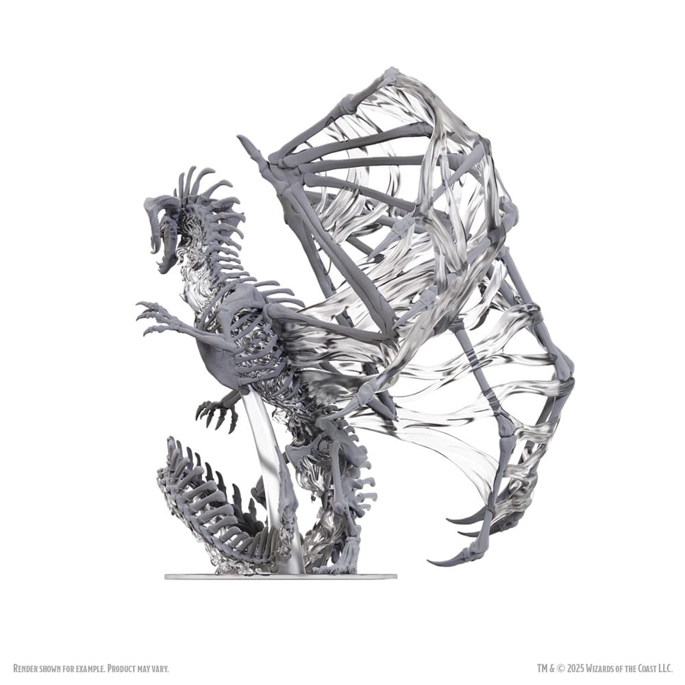 D&D Nolzur's Marvelous Miniatures Omålade Miniatyrer Svart Dracolich 30 cm Wizkids