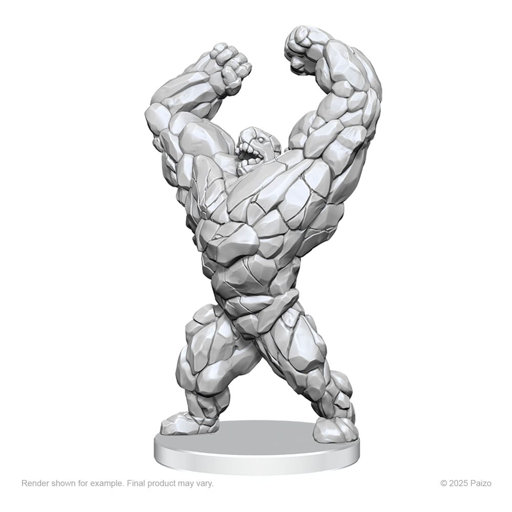 Pathfinder Deep Cuts Omålade Miniatyrer: Levande Jordskred och Levande Eldsvav Wizkids