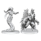 Pathfinder Deep Cuts Omålade Miniatyrer Gylou (Handmaiden Devil) & Ferrugon (Rust Devil) Wizkids