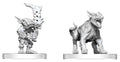 Pathfinder Battles Deep Cuts Omålade Miniatyrer Goblinkommandosoldat och Goblinhund 13 cm