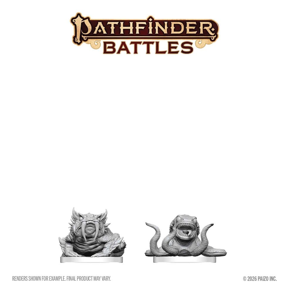 Pathfinder Battles Deep Cuts Osmålad Miniatyr Bogwid & Slurk 13 cm