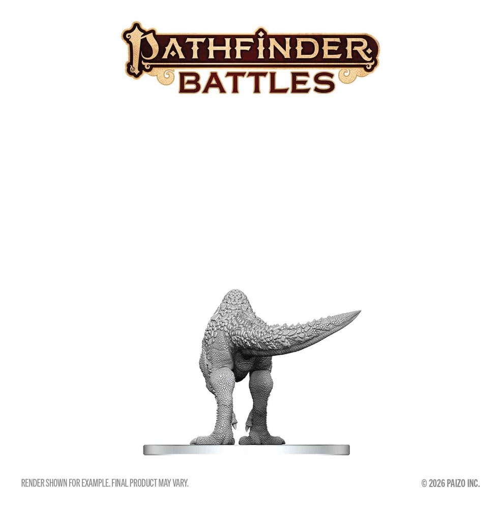 Pathfinder Battles Deep Cuts Omålade Miniatyrer Pachycephalosaurus 13 cm