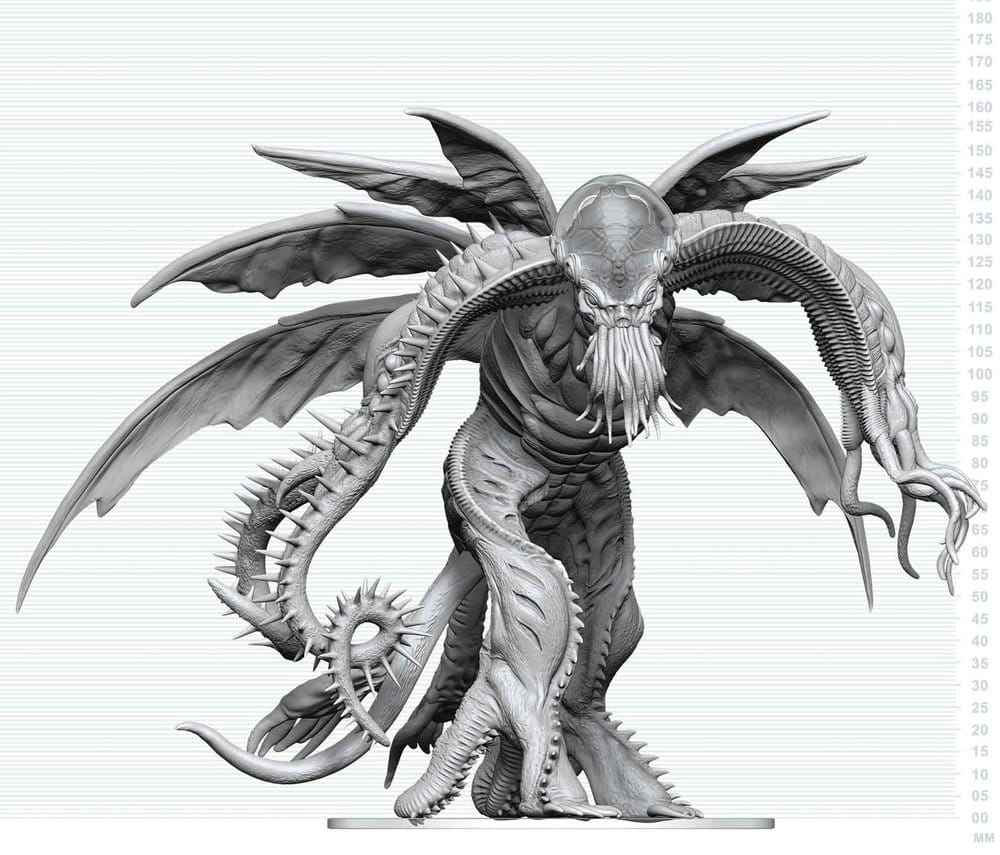 D&D Nolzur's Marvelous Miniatures Ospelad Miniatyr Cthulhu 20 cm