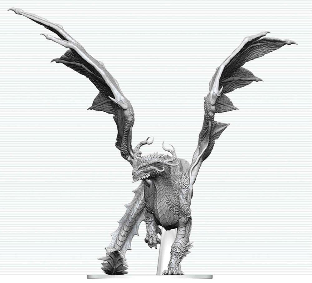 Dungeons & Dragons Nolzurs Fantastiska Minifigurer Omålade Miniatyr Vuxen Andedrake 24 cm