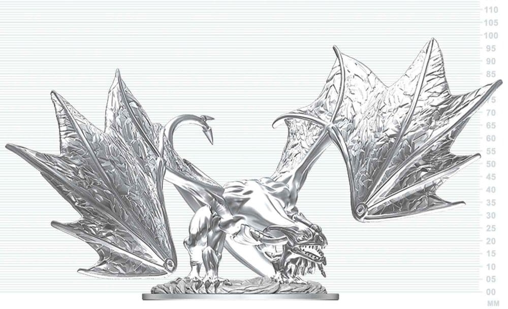 Dungeons & Dragons Nolzur's Marvelous Miniatures Omålade Miniatyr Ung Safirdrake 20 cm