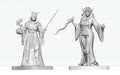 Dungeons & Dragons Nolzur's Marvelous Miniatures Unpainted Miniature Cultist Fanatic & Hierophant 14 cm
