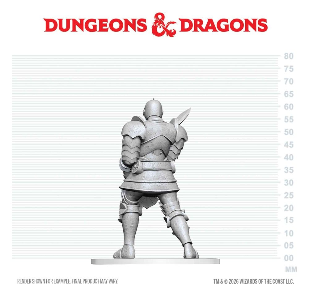 Dungeons & Dragons Nolzur's Marvelous Miniatures Unpainted Miniature Red Knight Guardian Golem 14 cm
