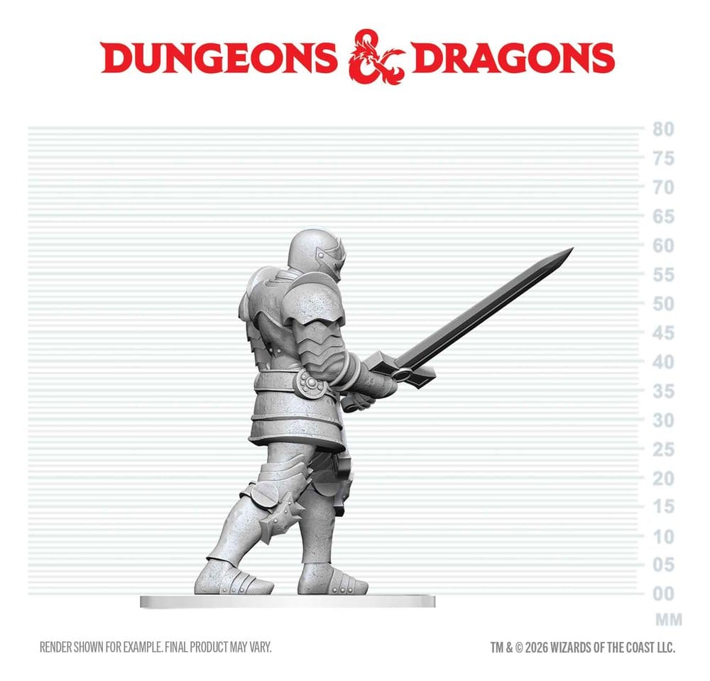 Dungeons & Dragons Nolzur's Marvelous Miniatures Unpainted Miniature Red Knight Guardian Golem 14 cm