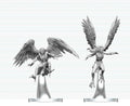 Dungeons & Dragons Nolzur's Marvelous Miniatures Unpainted Miniature Harpies 17 cm