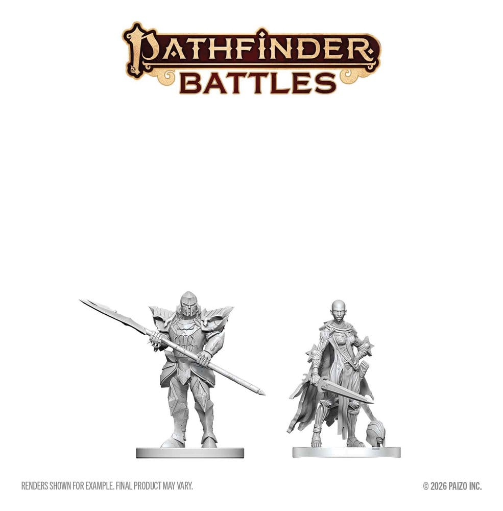 Pathfinder Battles Deep Cuts Unpainted Miniature Nail & Rack Hellknights 14 cm