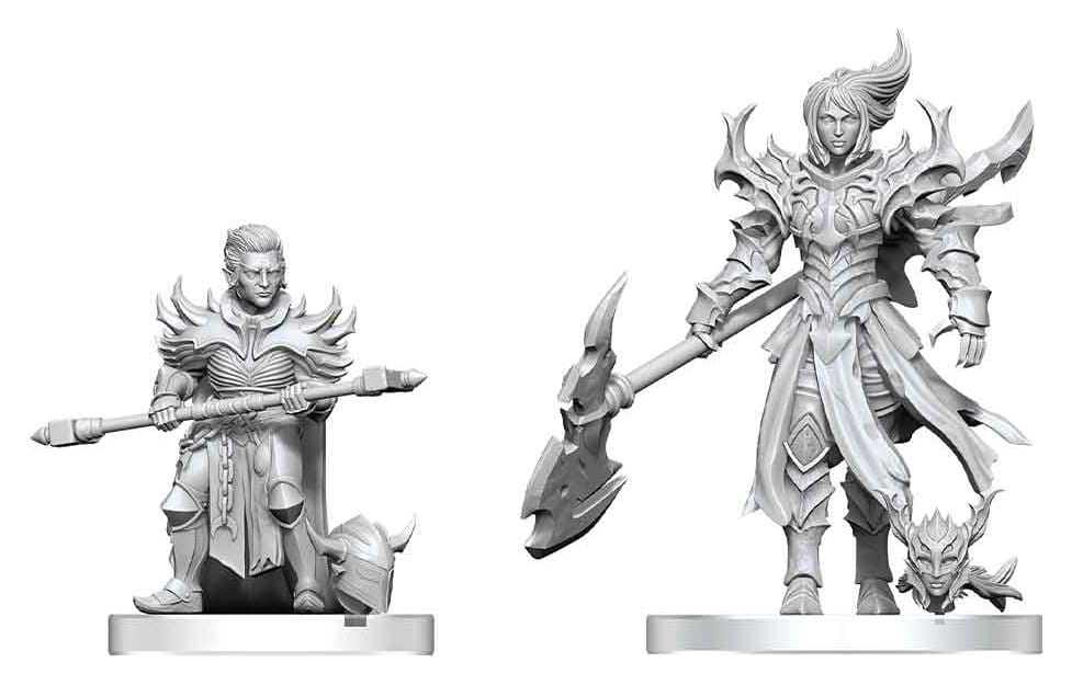 Pathfinder Battles Deep Cuts Unpainted Miniature Pyre & Godclaw Hellknights 14 cm