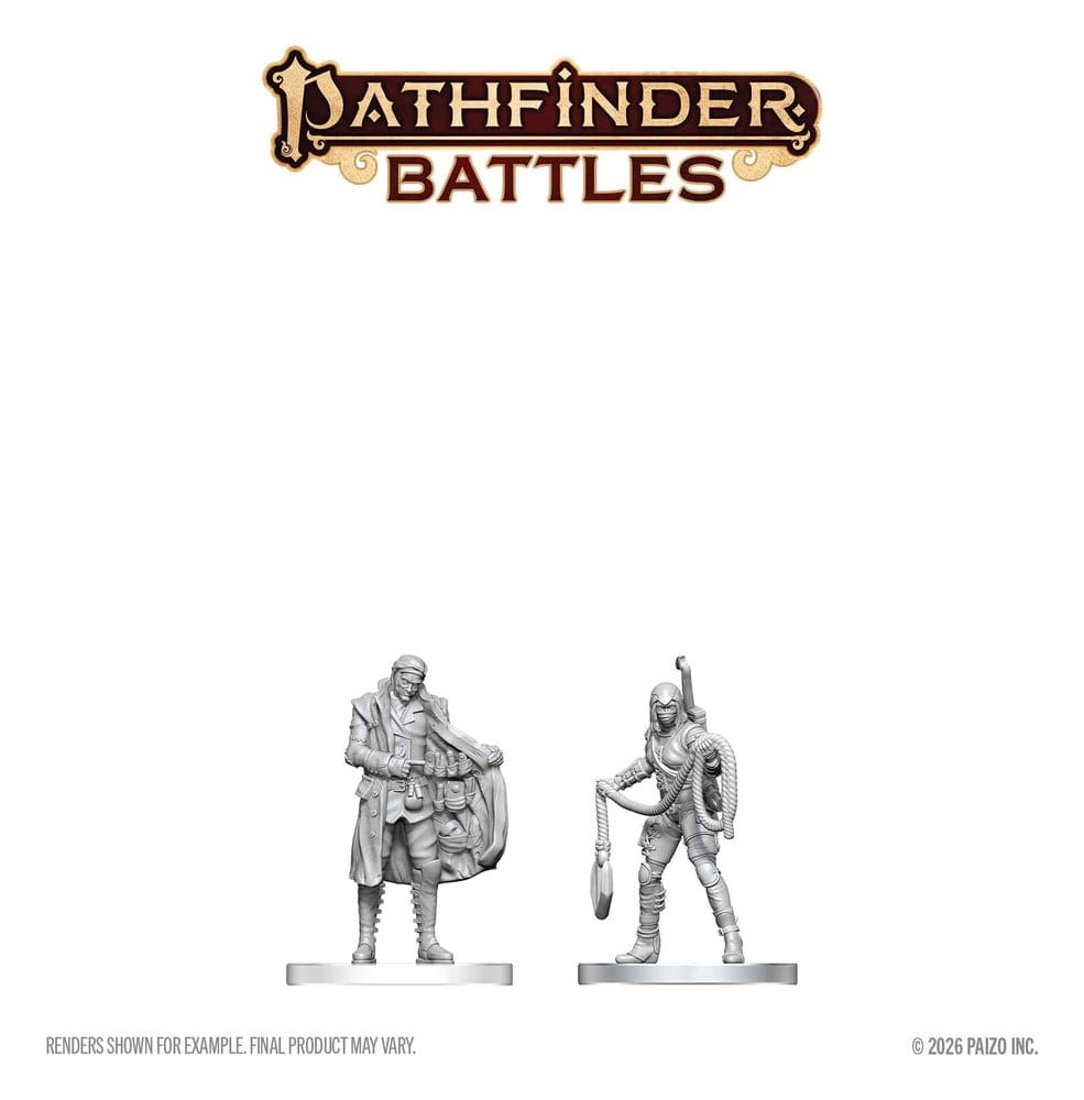 Pathfinder Battles Deep Cuts Unpainted Miniature Burglar & Fence 14 cm