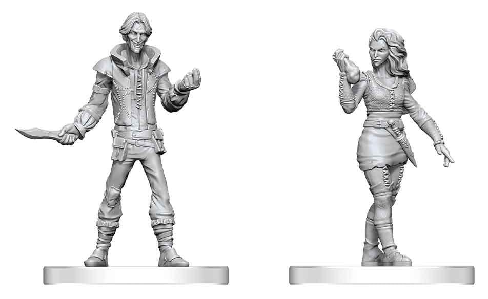 Pathfinder Battles Deep Cuts Unpainted Miniature Thief & Pickpocket 14 cm