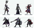 D&D Ikoner från Rikena Miniatyrfigurer Drow Krigsgrupp 20 cm