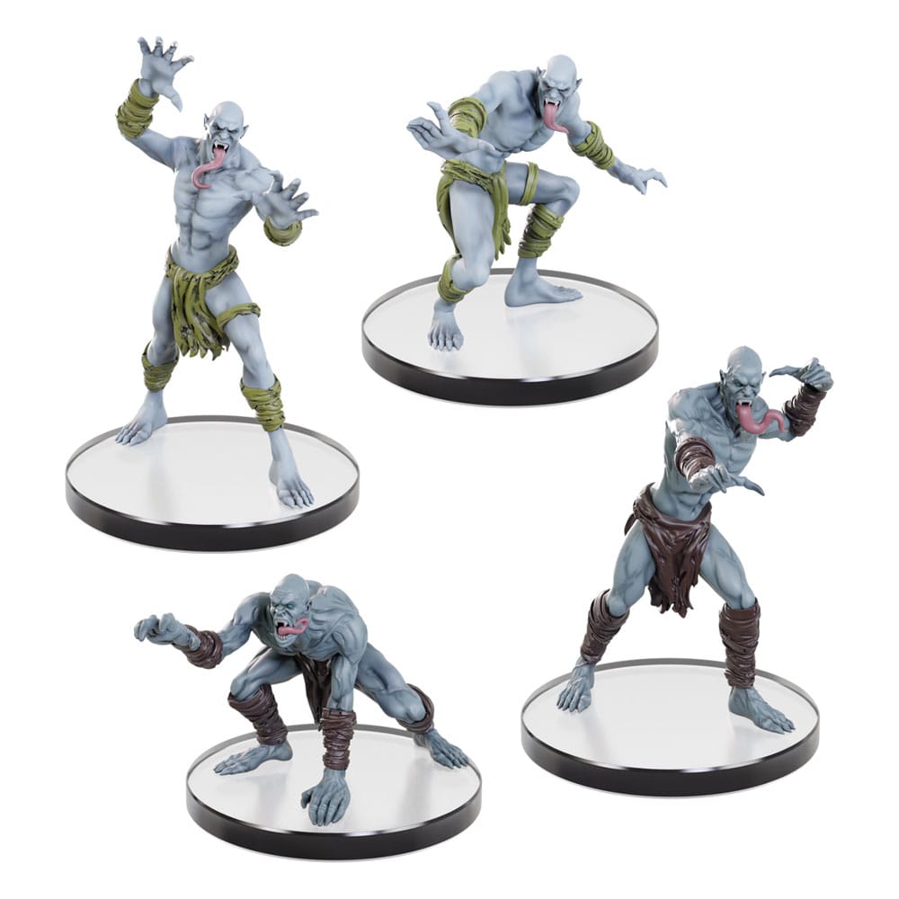 D&D Icons of the Realms Pre-painted Miniatures Undead Armies - Ghouls & Ghasts Set Wizkids