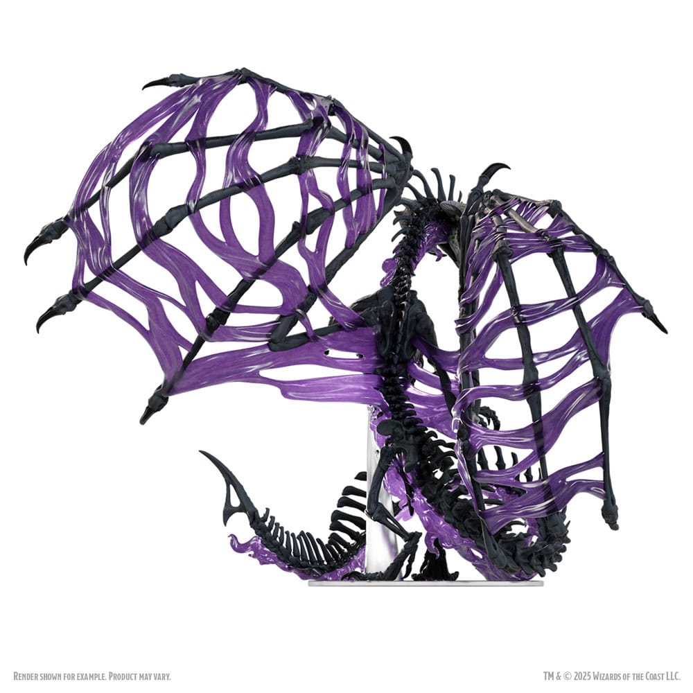 D&D Icons of the Realms Boxed prepainted Miniatures Black Dracolich 30 cm Wizkids