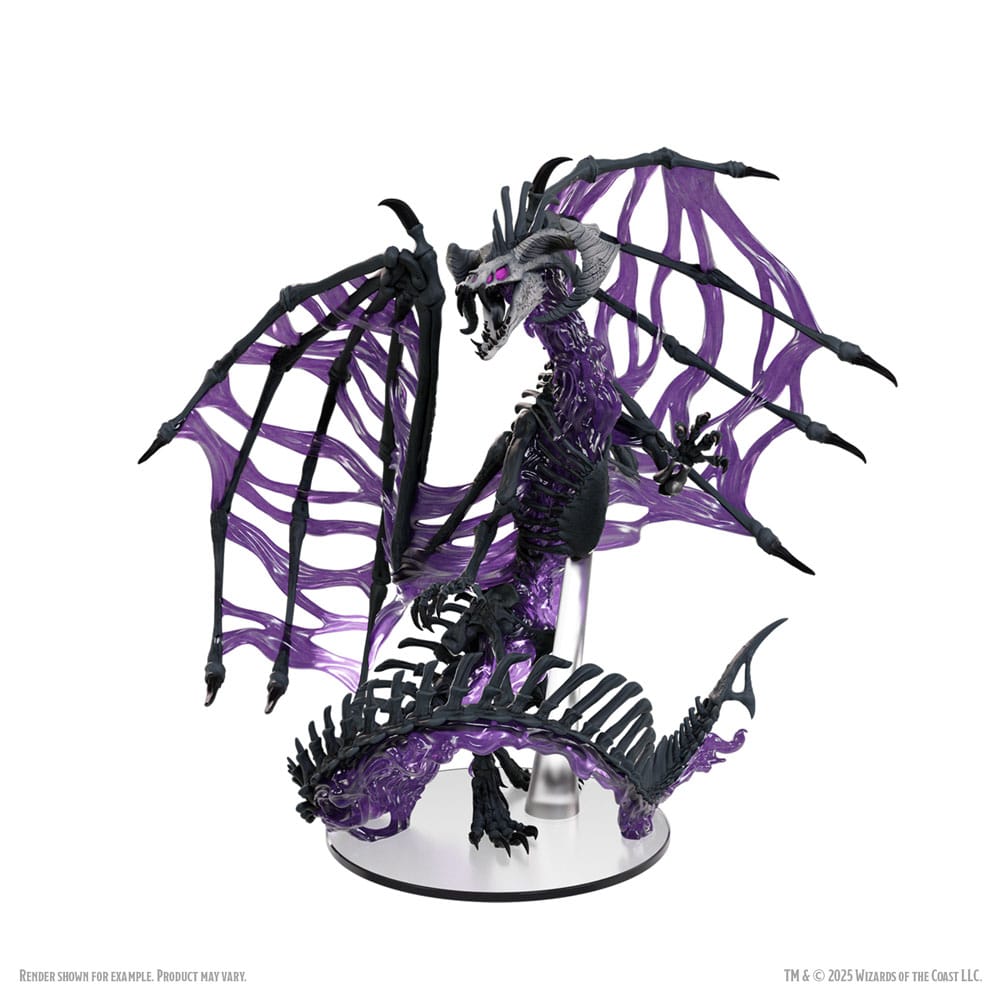 D&D Icons of the Realms Boxed prepainted Miniatures Black Dracolich 30 cm Wizkids
