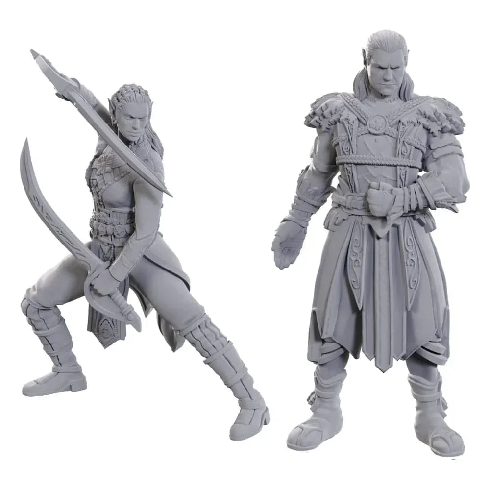 D&D Nolzur's Marvelous Miniatures Unpainted Miniature Jaheira & Halsin Wizkids