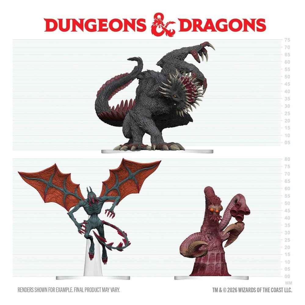 D&D Icons of the Realms Förmålade Minifigurer Maddening Monsters of Ravenloft