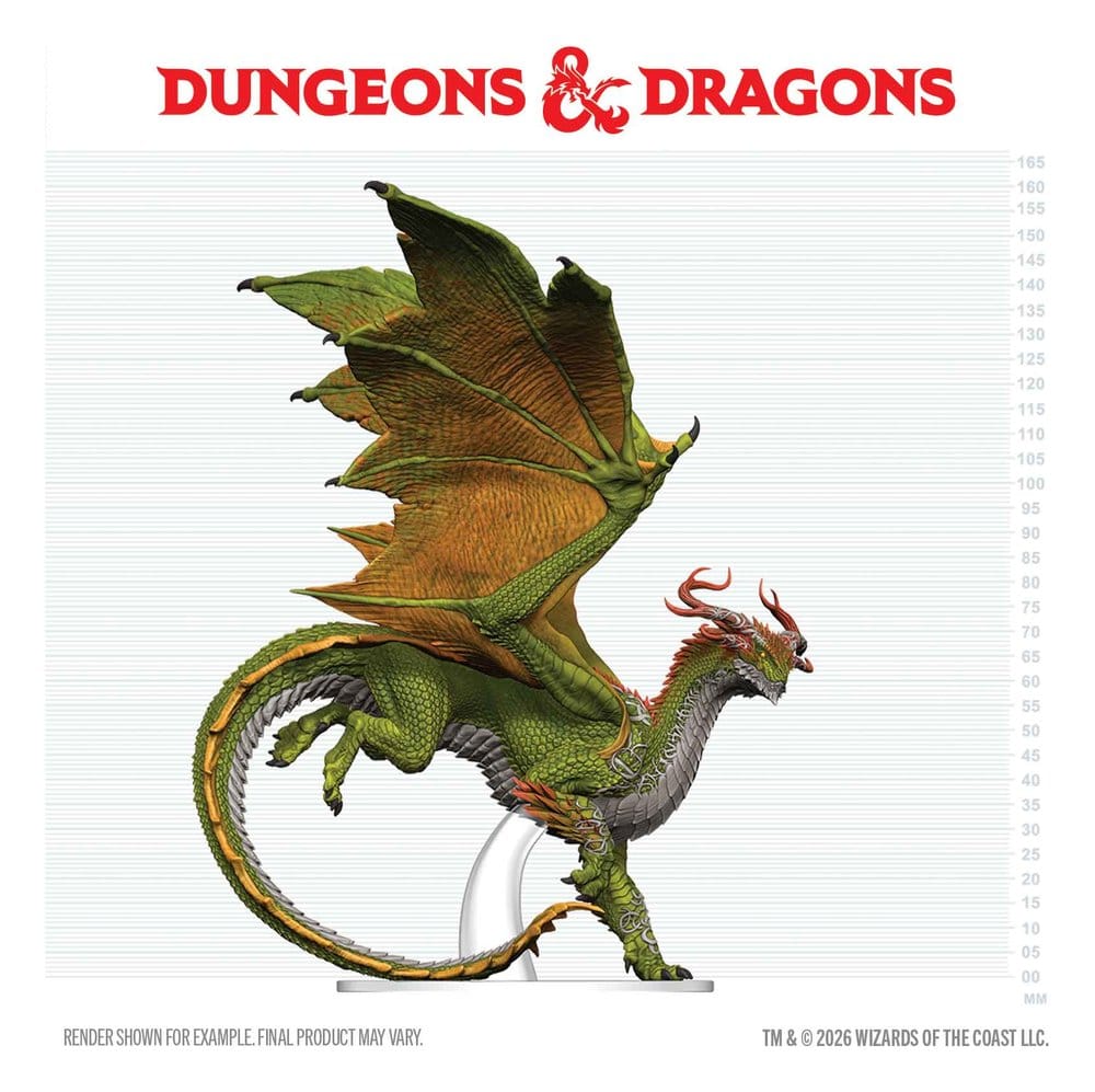 Dungeons & Dragons Icons of the Realms färdigmålade miniatyrer Vuxen Andedrake 24 cm