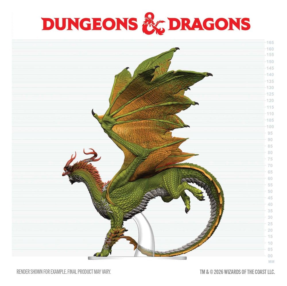 Dungeons & Dragons Icons of the Realms färdigmålade miniatyrer Vuxen Andedrake 24 cm