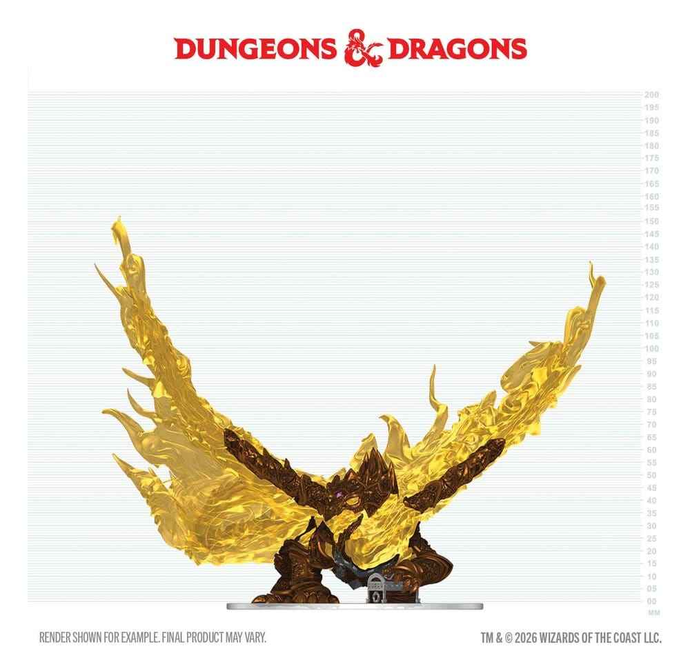 D&D Ikoner i Rimliga Världar Målat Och Monterat Miniatyr Ihålig Drake 18 cm