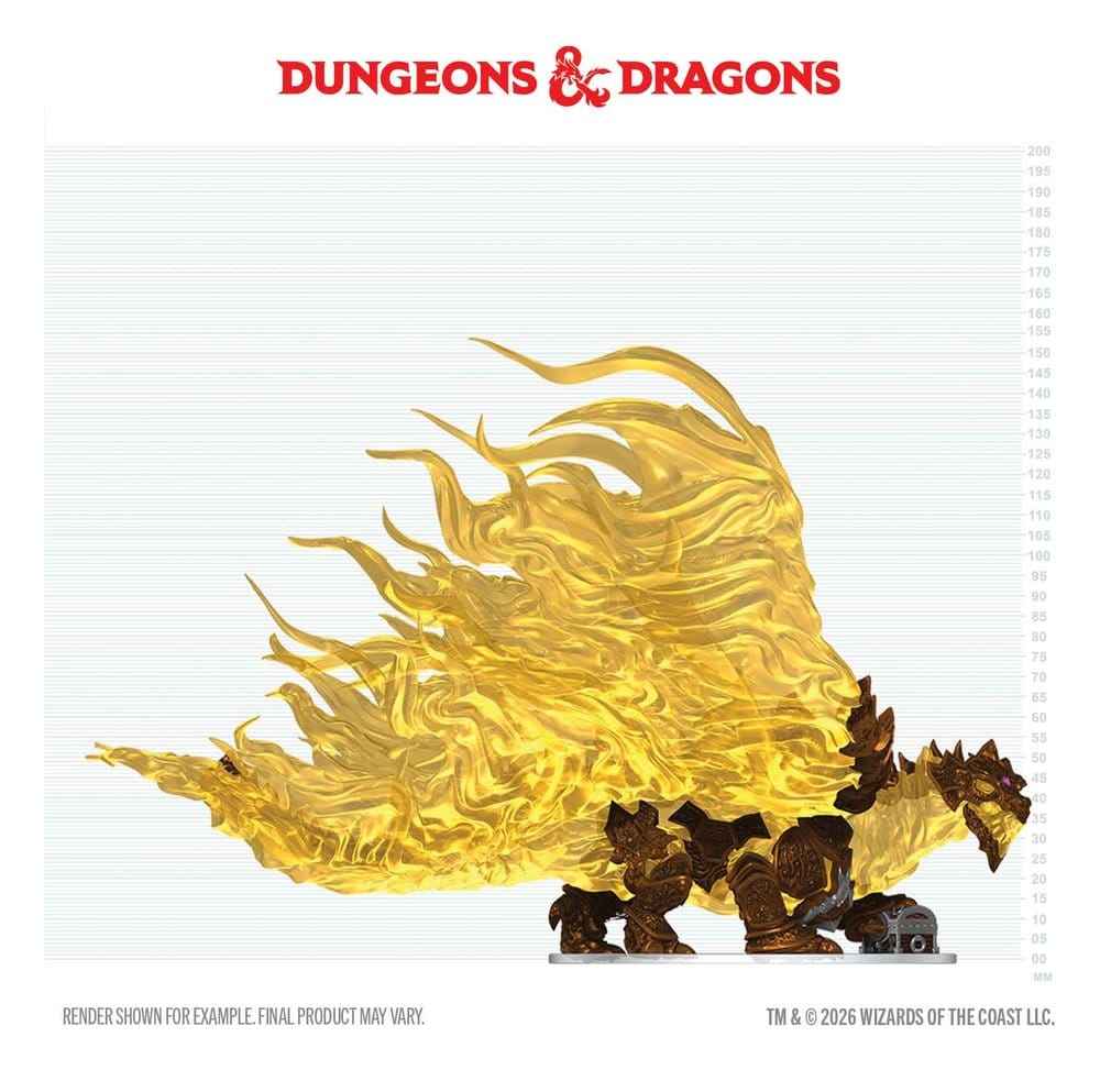 D&D Ikoner i Rimliga Världar Målat Och Monterat Miniatyr Ihålig Drake 18 cm