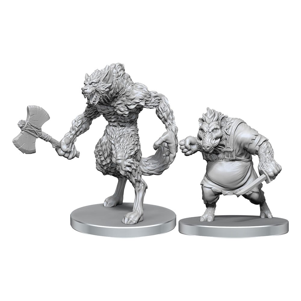 Pathfinder Deep Cuts Omålade Miniatyrer: Varg & Vargbock Wizkids