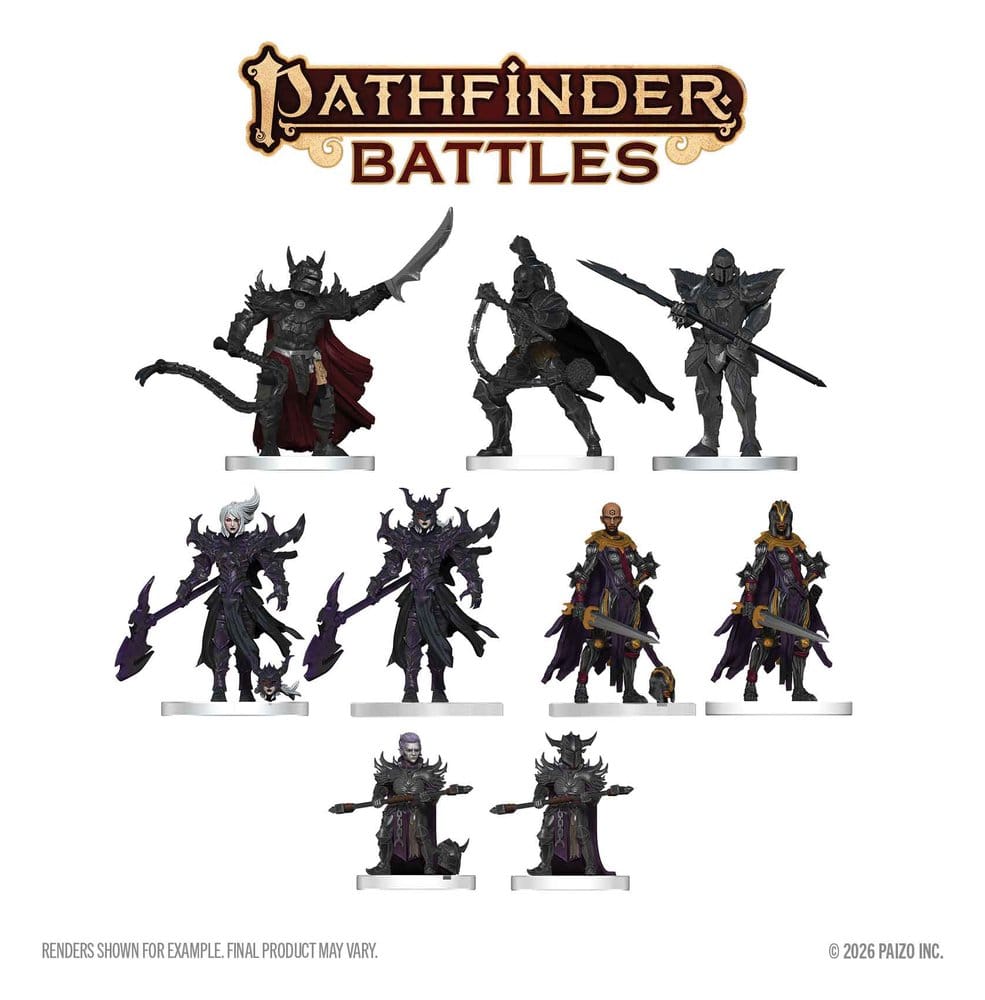 Pathfinder Battles Förmålade Minifigurer Hellknight Vanguard 20 cm