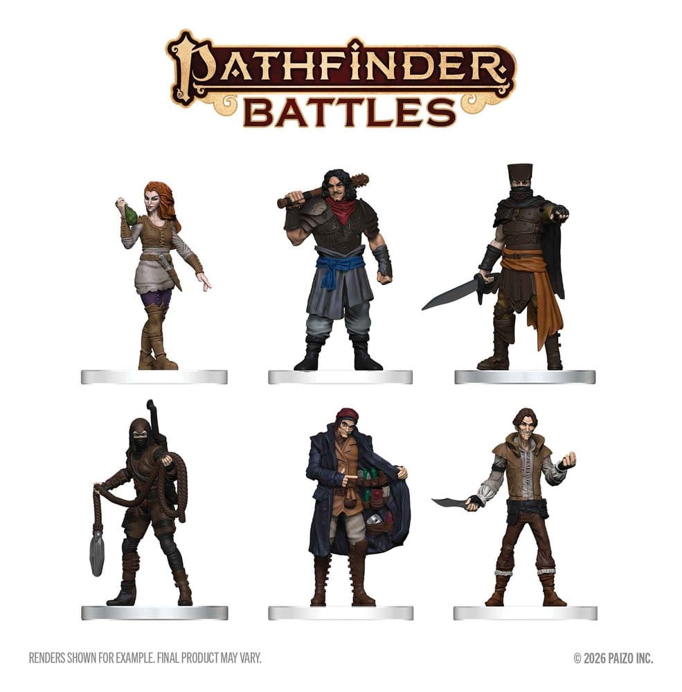 Pathfinder Battles Färdigmålade Figurer – Kriminella, 20 cm
